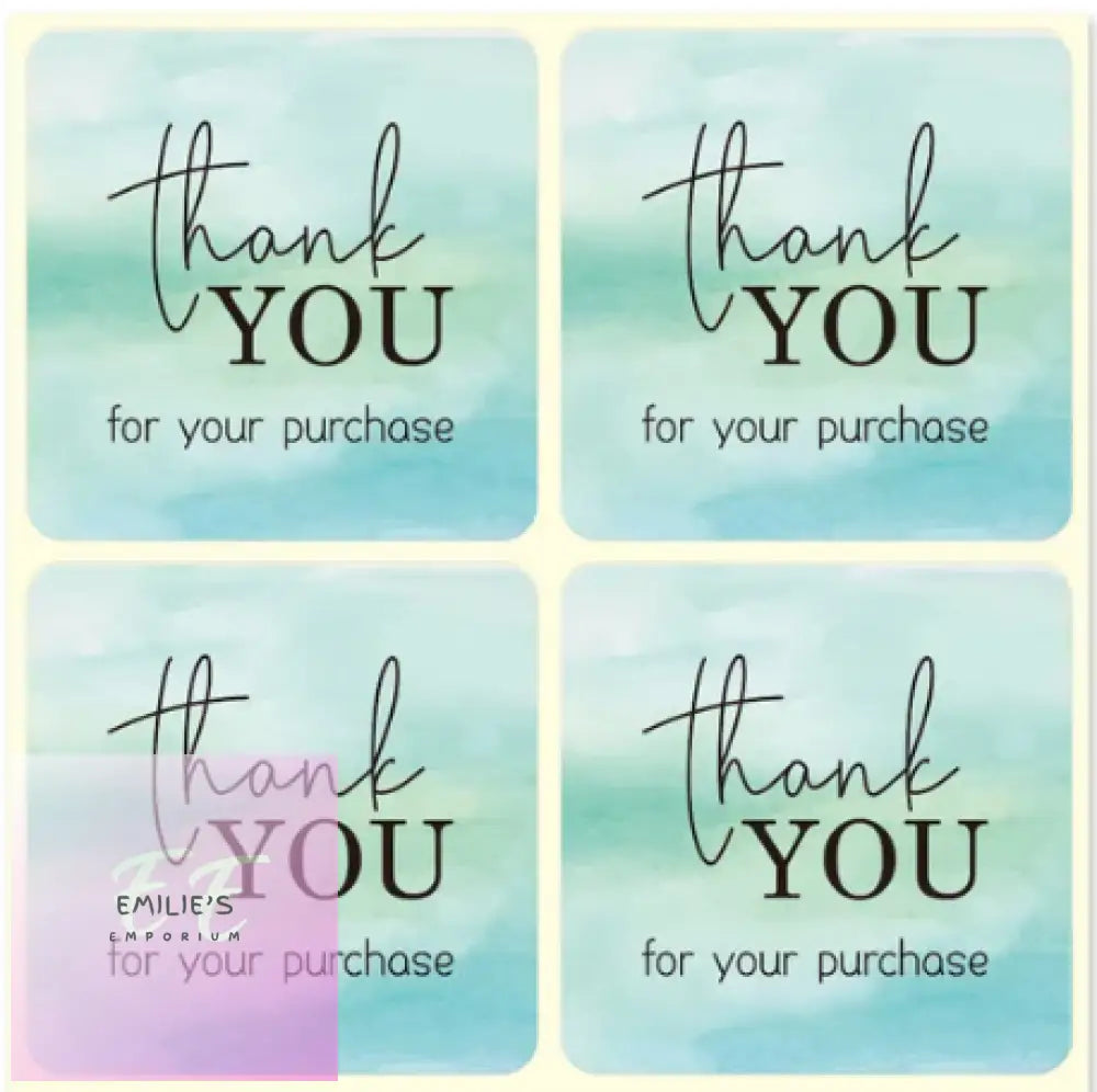 100 Pcs Thank You Stickers