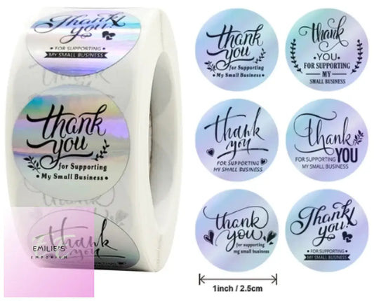 100 Thank You Stickers