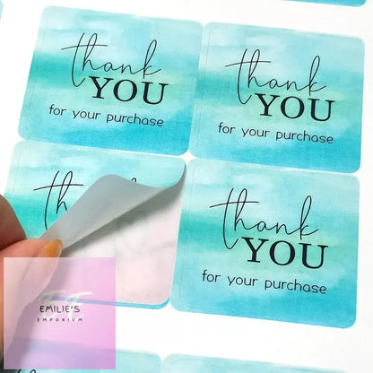 100Pcs 4Cm*4Cm Thank You - Stickers/D