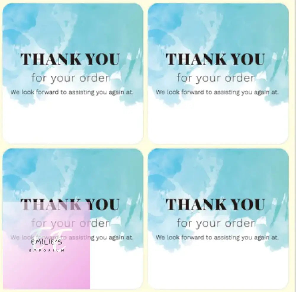 100Pcs Thank You Stickers