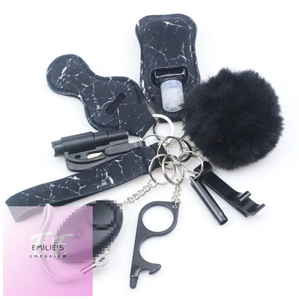 10Pcs Self-Defence Keychain Set 10Pcs As Inphoto / 11