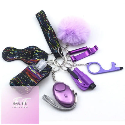 10Pcs Self-Defence Keychain Set 10Pcs As Inphoto / 15