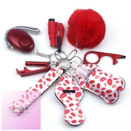 10Pcs Self-Defence Keychain Set 10Pcs As Inphoto / 21