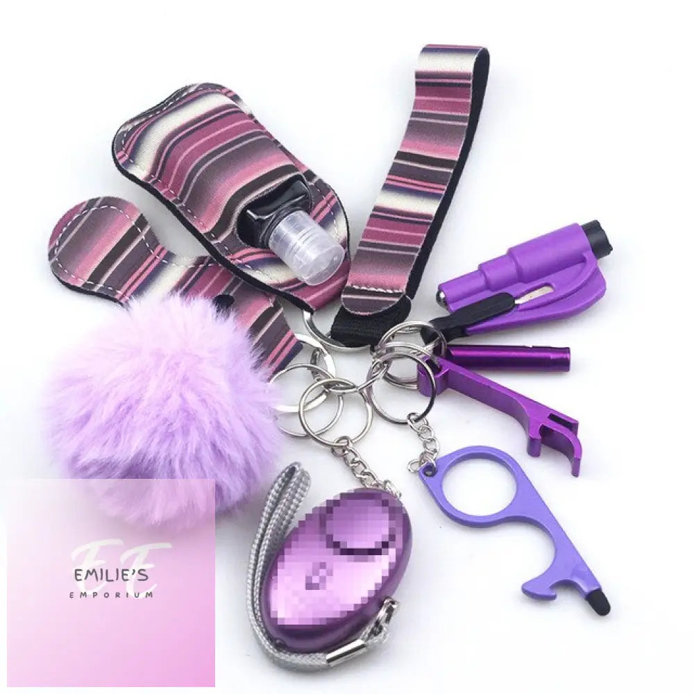 10Pcs Self-Defence Keychain Set 10Pcs As Inphoto / 24