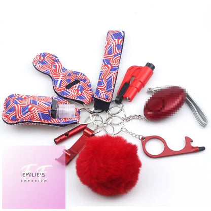 10Pcs Self-Defence Keychain Set 10Pcs As Inphoto / 25