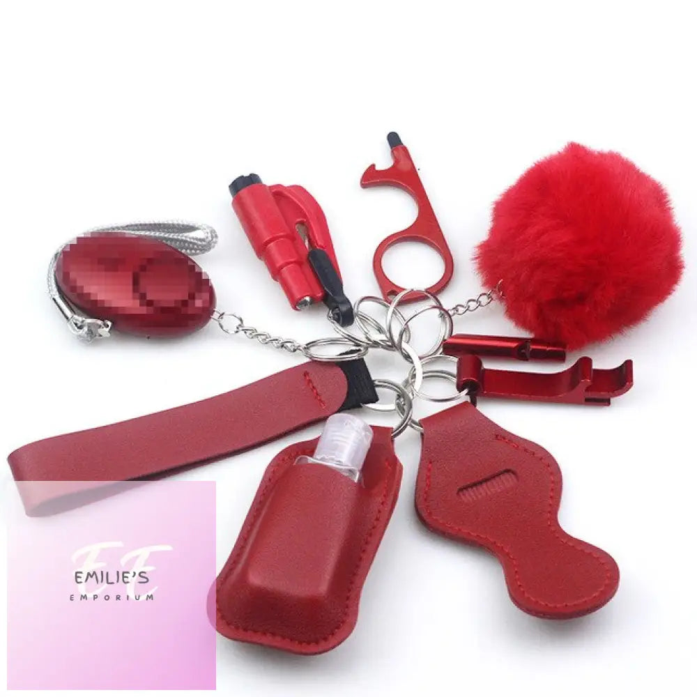 10Pcs Self-Defence Keychain Set 10Pcs As Inphoto / 29