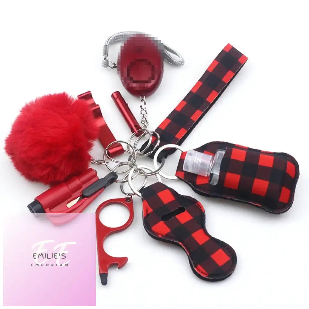 10Pcs Self-Defence Keychain Set 10Pcs As Inphoto / 30