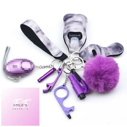 10Pcs Self-Defence Keychain Set 10Pcs As Inphoto / 36