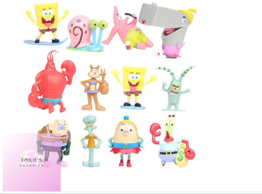 12 Spongebob Character Figure Toys