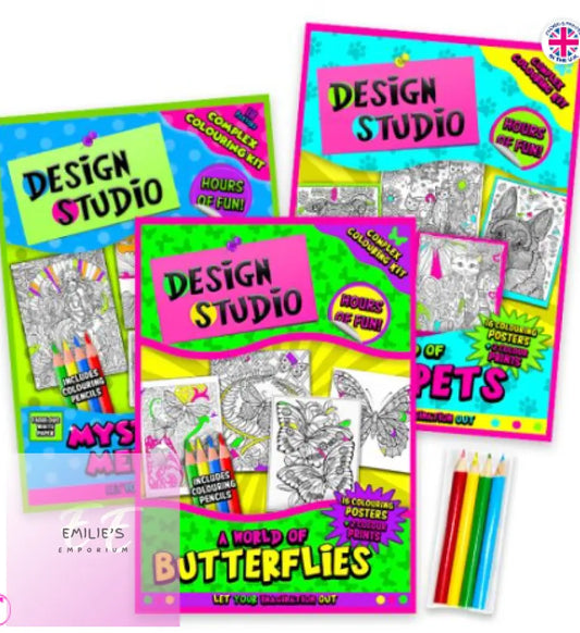 12 X Complex Colouring Kits (3 Assorted)