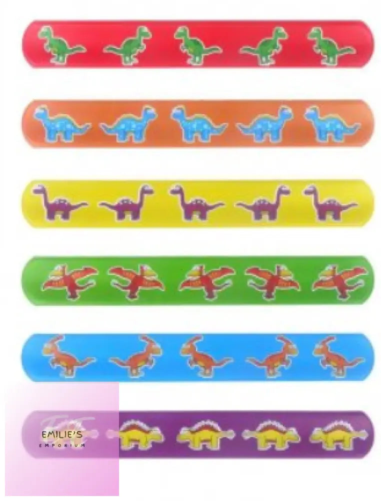 120 X Snap Bracelet Dinosaur 22X3Cm