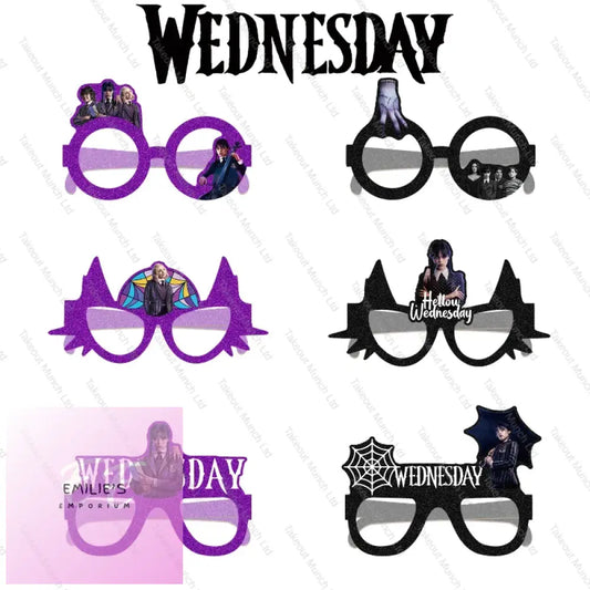 12Pcs Wednesday Addams Glasses