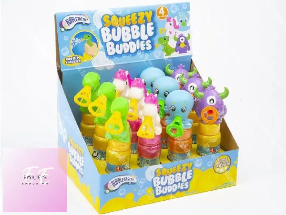 12X Bubbletastic Squeezy Bubble Buddies