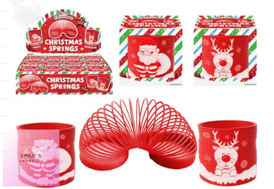 12X Merry Christmas Magic Springs In Assorted Designs