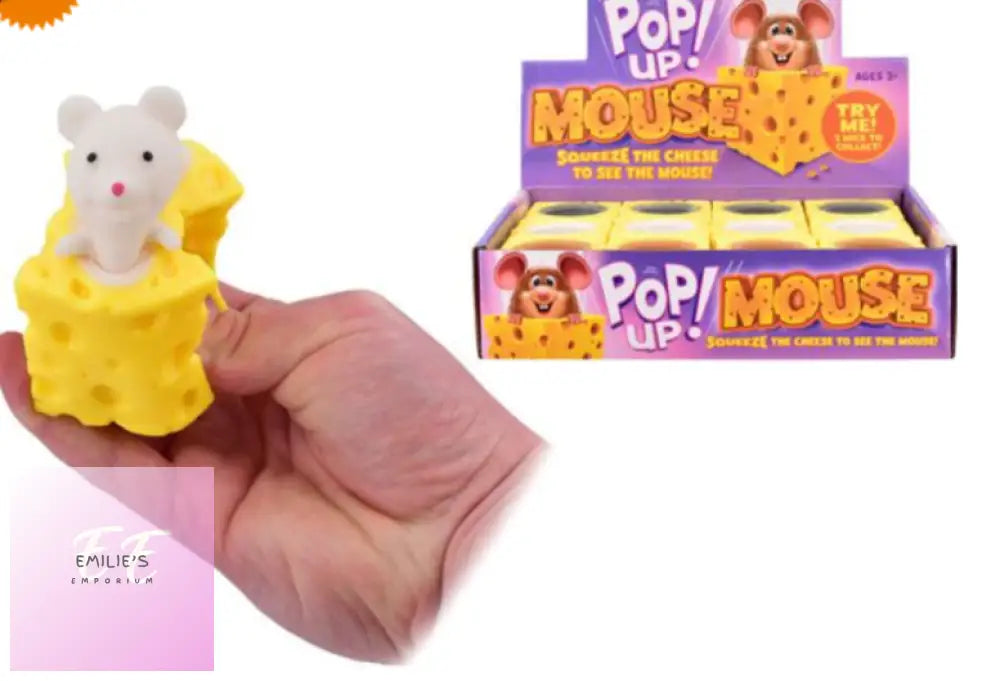 12X Squeezy Pop Up Mouse In The Cheese