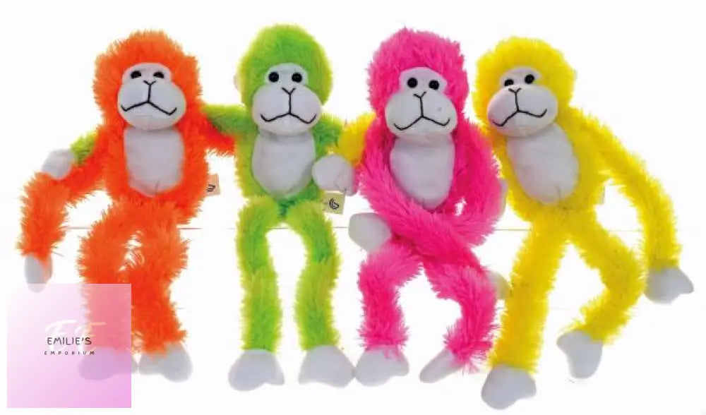 13Inch Long Leg Plush Monkey - Assorted Colours