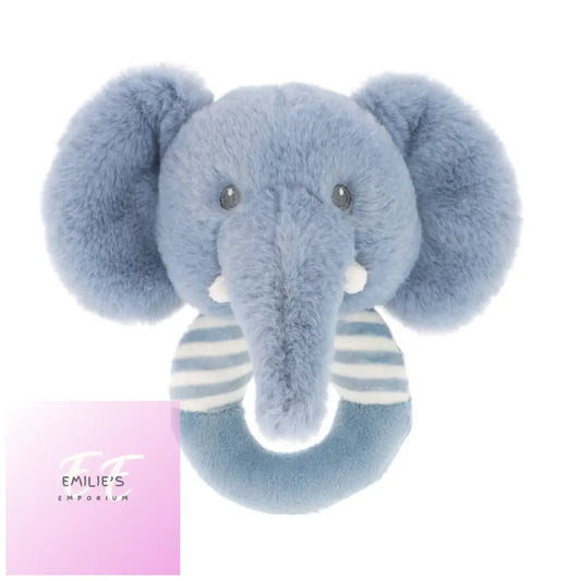 14Cm Keeleco Ezra Elephant Ring Rattle (100% Recycled)