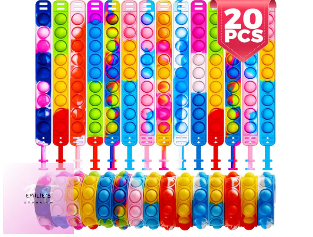 20 Pop It Bracelets