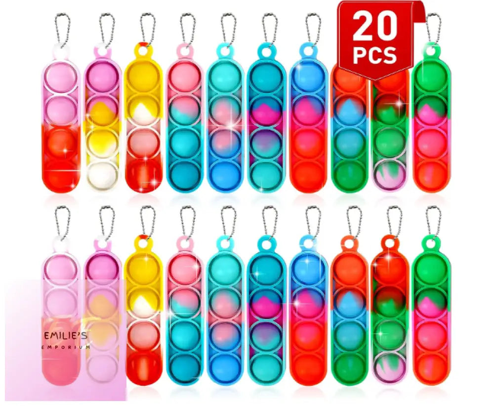 20 Pop It Key Rings