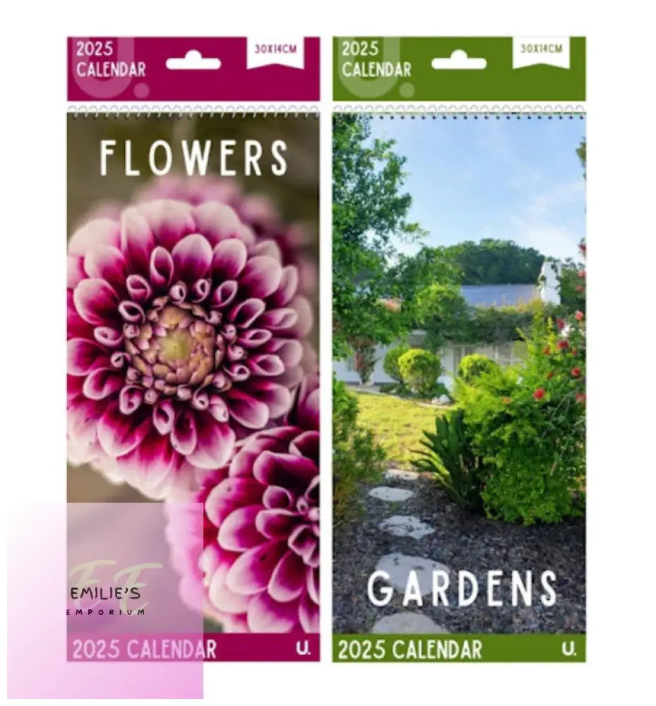 2025 Slim Postal Calendar- Flowers & Gardens