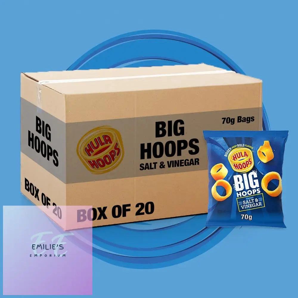 20X Hula Hoops Big Salt & Vinegar 70G