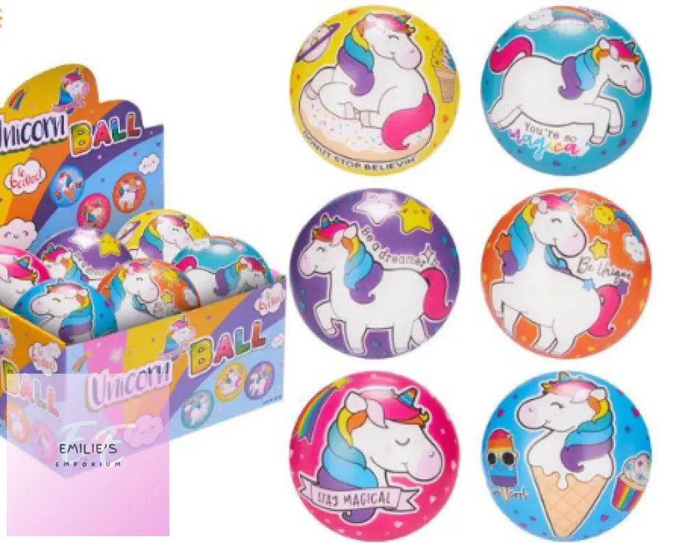 24X 63Mm/2.5’’ Pu Unicorn Balls In Counter Display