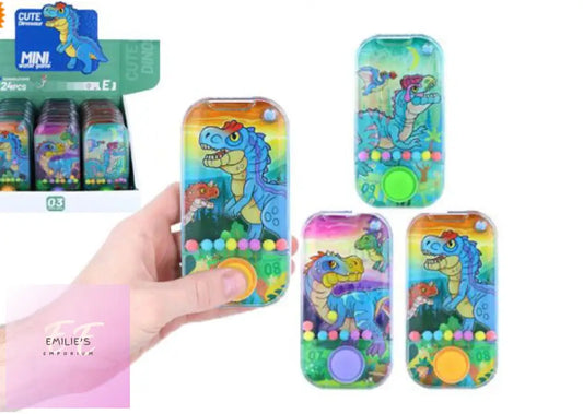 24X Cute Dinosaur Mini Water Games In Counter Display