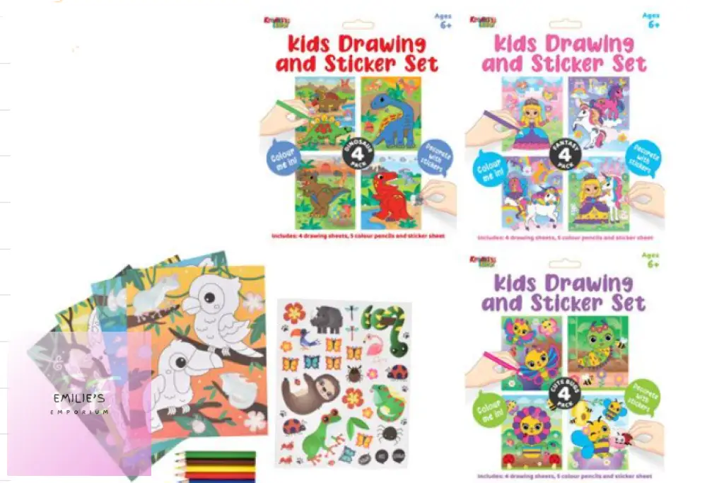 24X Kreative Kids Drawing & Sticker Set - Assorted Picked At Random