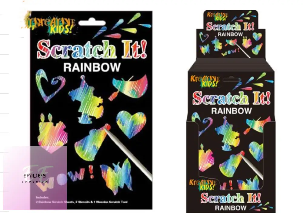 24X Kreative Kids Rainbow Scratch It