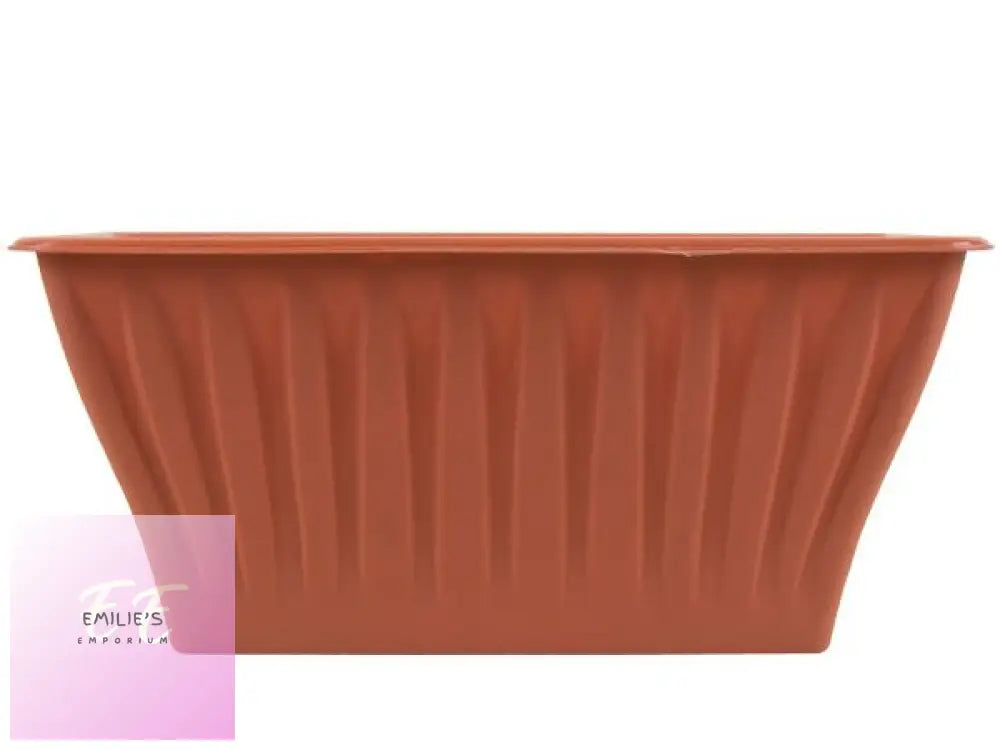 24X Rowan Rectangular Terracotta Planter 32Cm