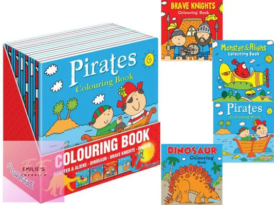 24X Squiggle - Boys Colouring Books 4 Great Designs