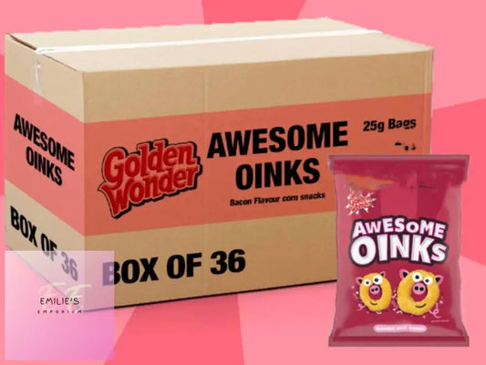 Box Of 36 Golden Wonder Awesome Oinks 22G