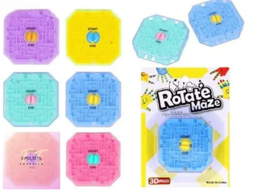 3D Rotate Puzzle Maze In Assorted Designs