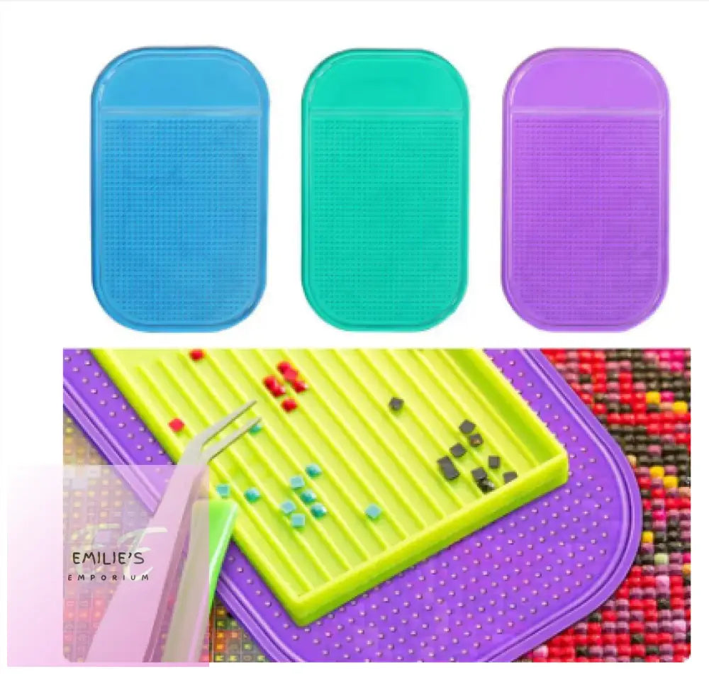 3Pc Anti Slip Tools Stickly Mat For Diamond Art