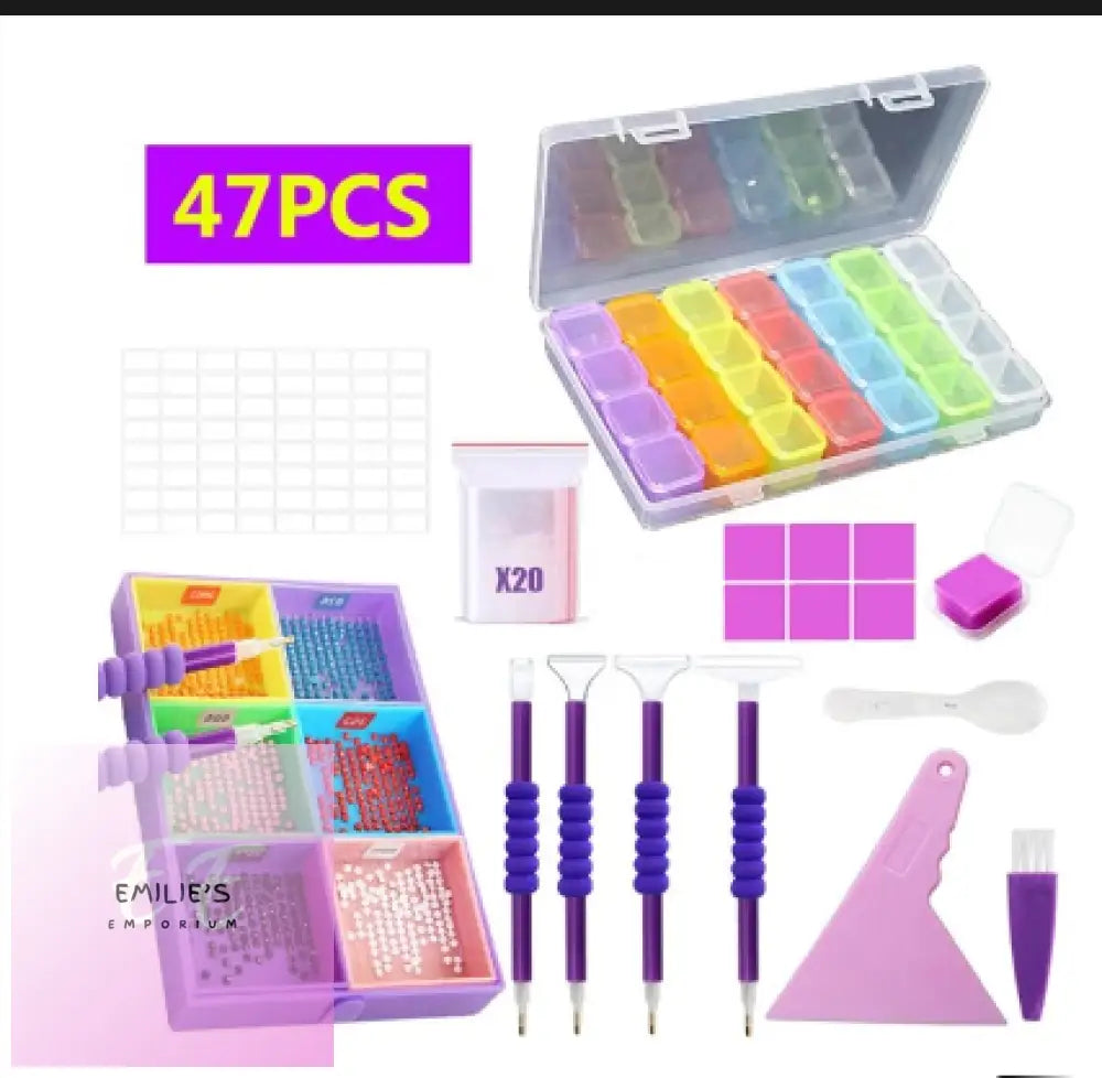 47Pcs Diamond Art Accessories