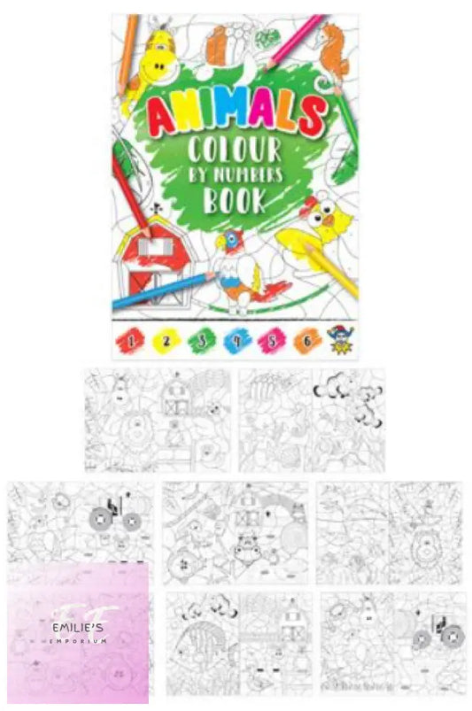 48X Animals Colour By Numbers Activity Book