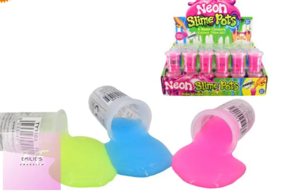 48X Super Stretchy Mini Neon Slime Pots