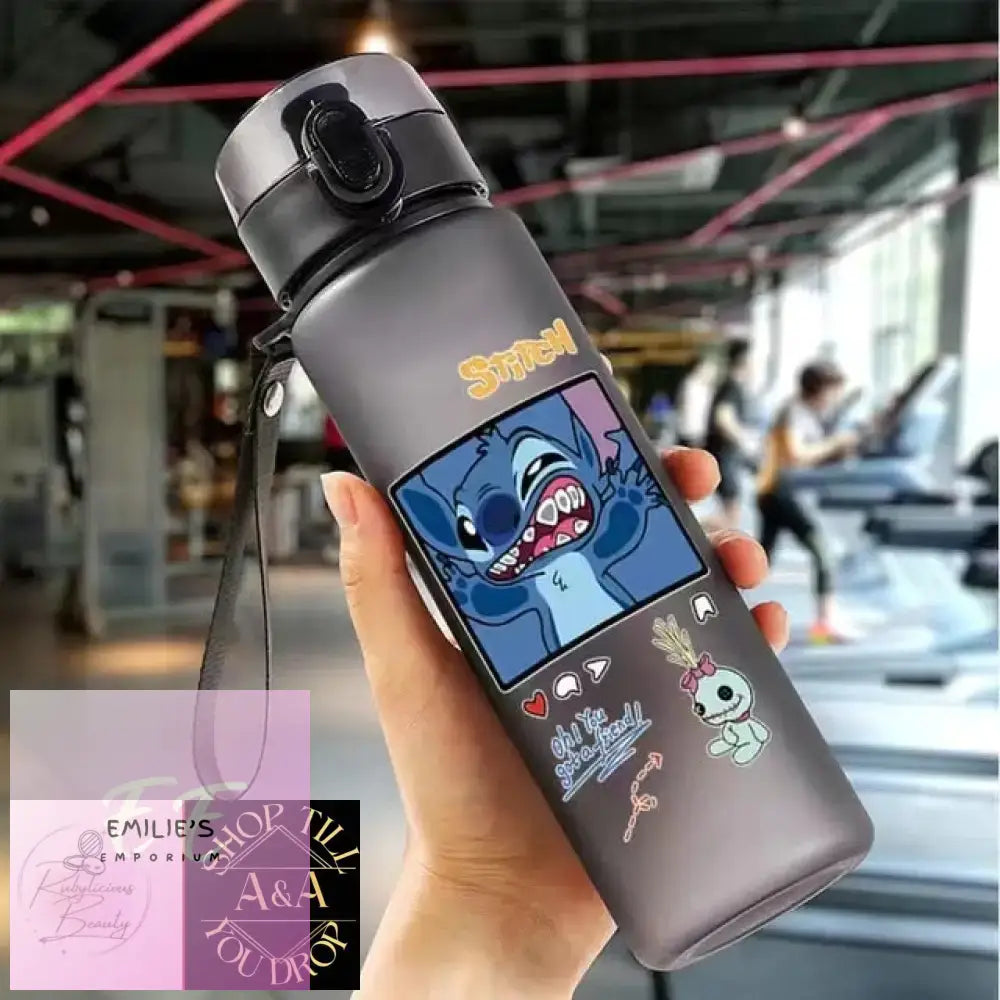 560Ml Stitch Or Angel Water Bottle - Choice Of Design Stitch Growling C