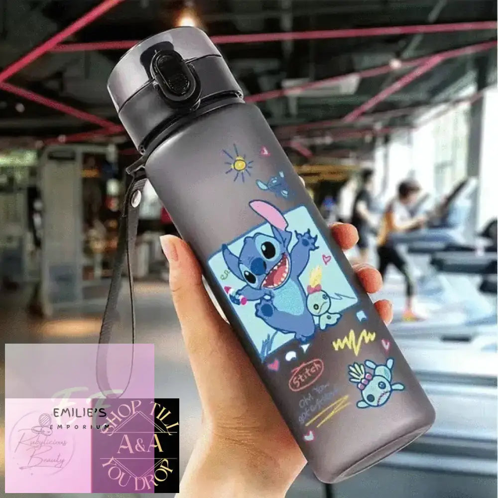 560Ml Stitch Or Angel Water Bottle - Choice Of Design Stitch Happy E