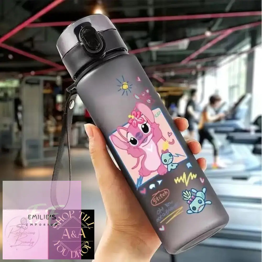 560Ml Stitch Or Angel Water Bottle - Choice Of Design Angel Happy F