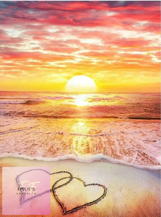 5D Beach Sunset Diamond Art