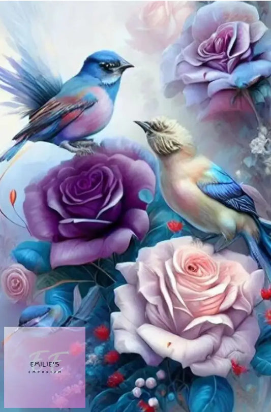 5D Birds & Flowers Diamond Art