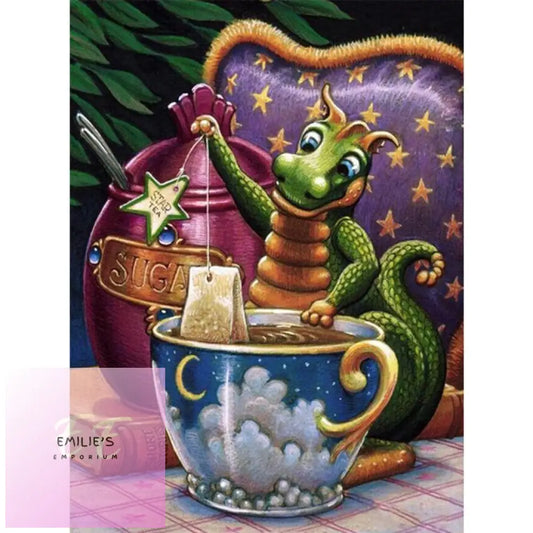 5D Diamond Art Dragon Tea