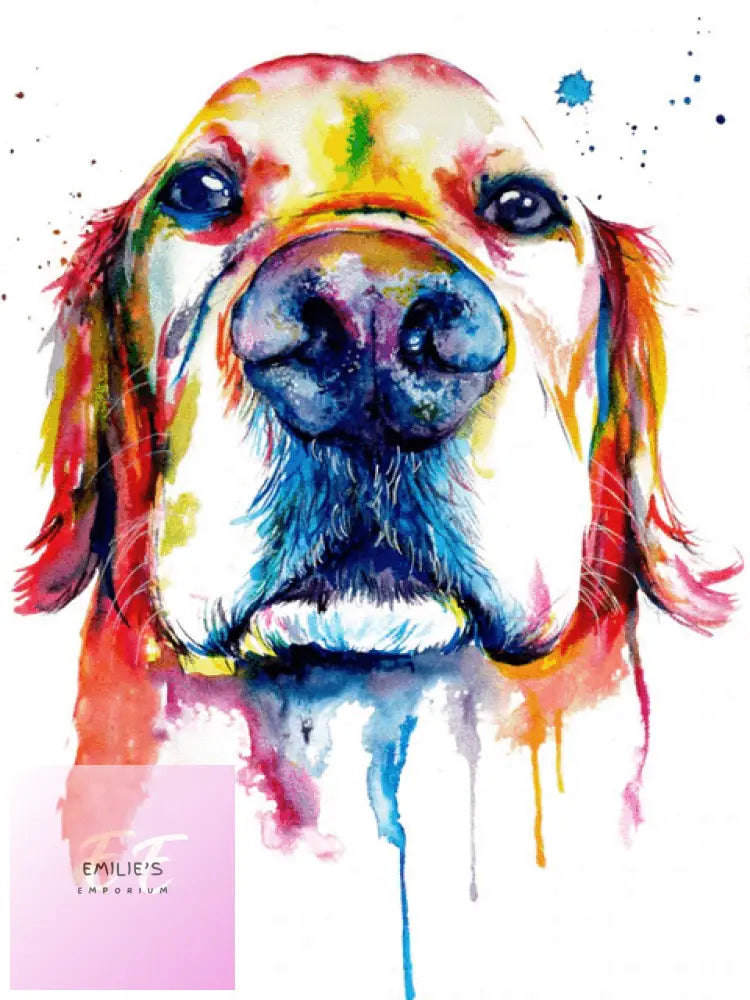 5D Diamond Art Golden Retriever