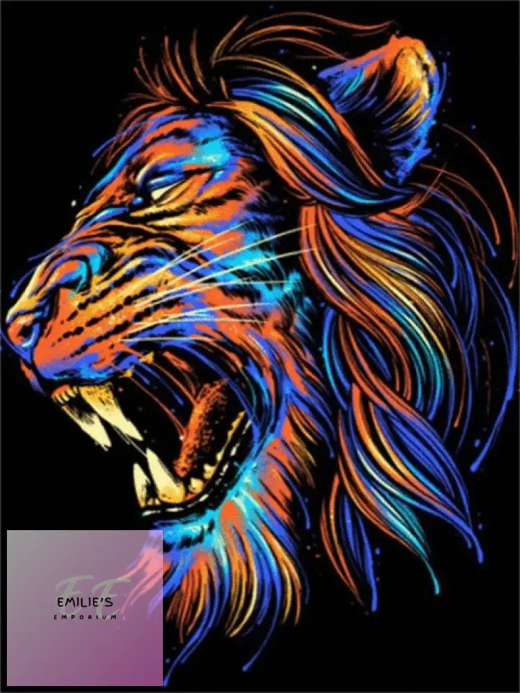 5D Diamond Art Lion