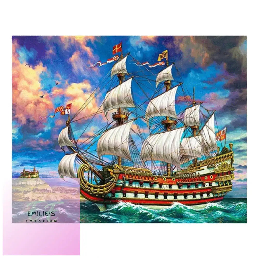 5D Diamond Art Pirate Ship