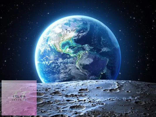 5D Diamond Art Planet Earth From The Moon