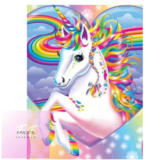 5D Diamond Art Rainbow Unicorn
