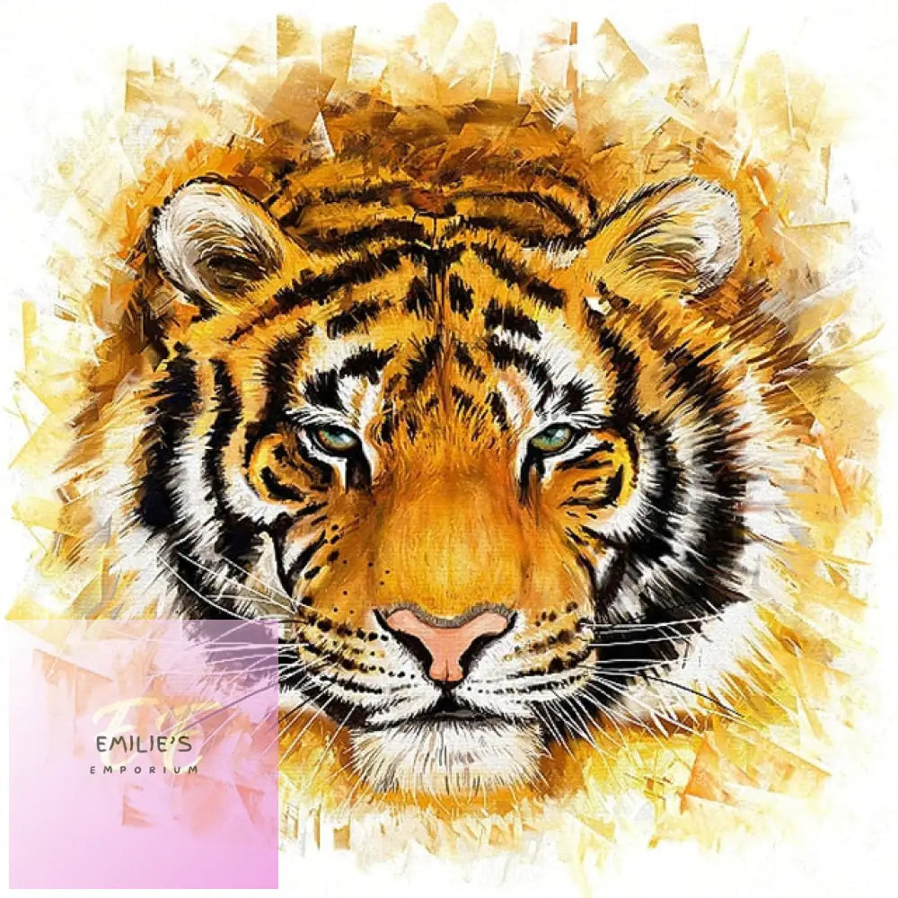 5D Diamond Art Tiger Watercolour