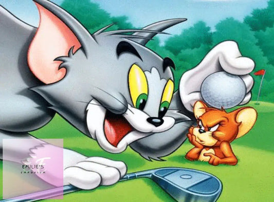 5D Diamond Art Tom & Jerry Golf